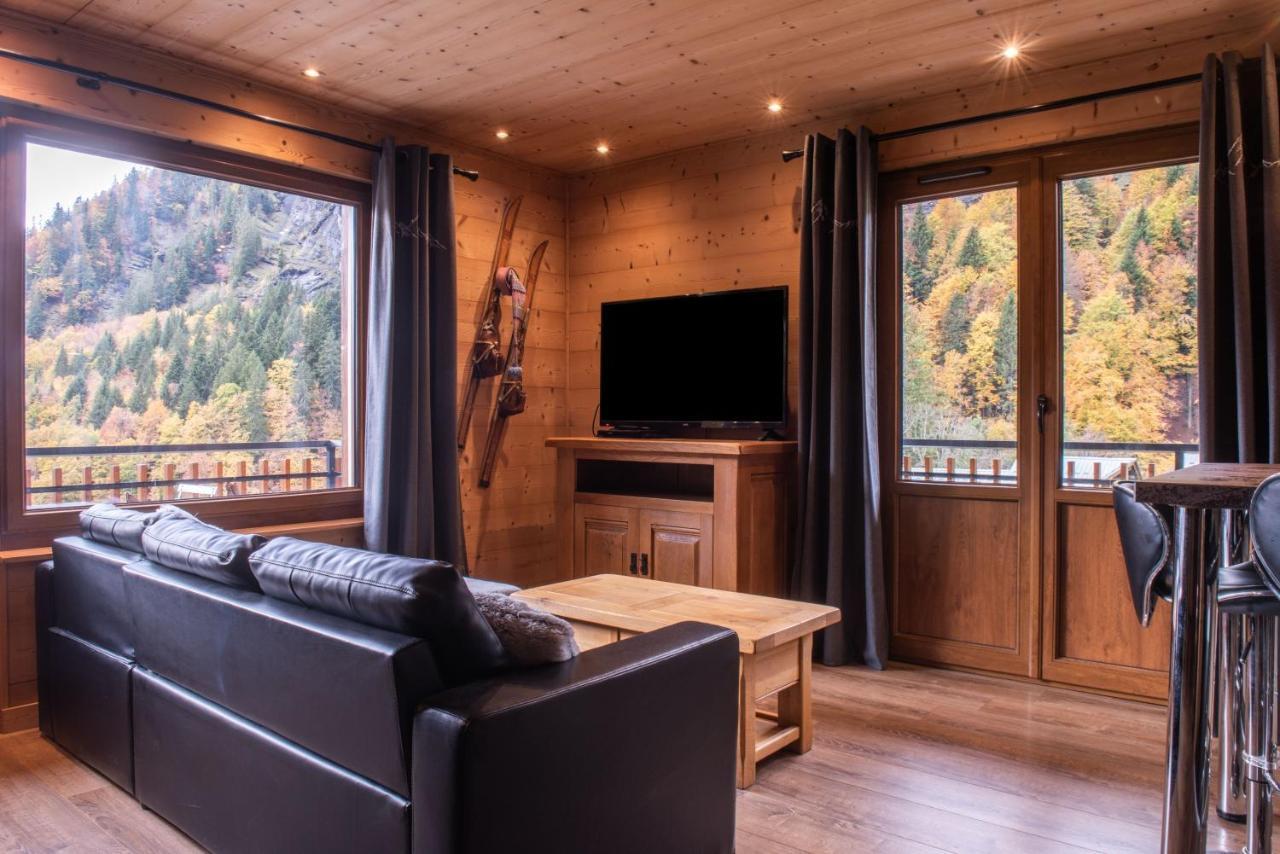 Ferienwohnung Le Borderan La Giettaz Exterior foto