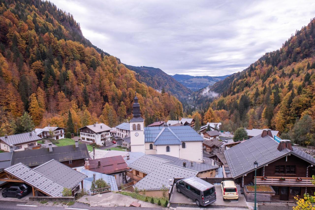 Ferienwohnung Le Borderan La Giettaz Exterior foto