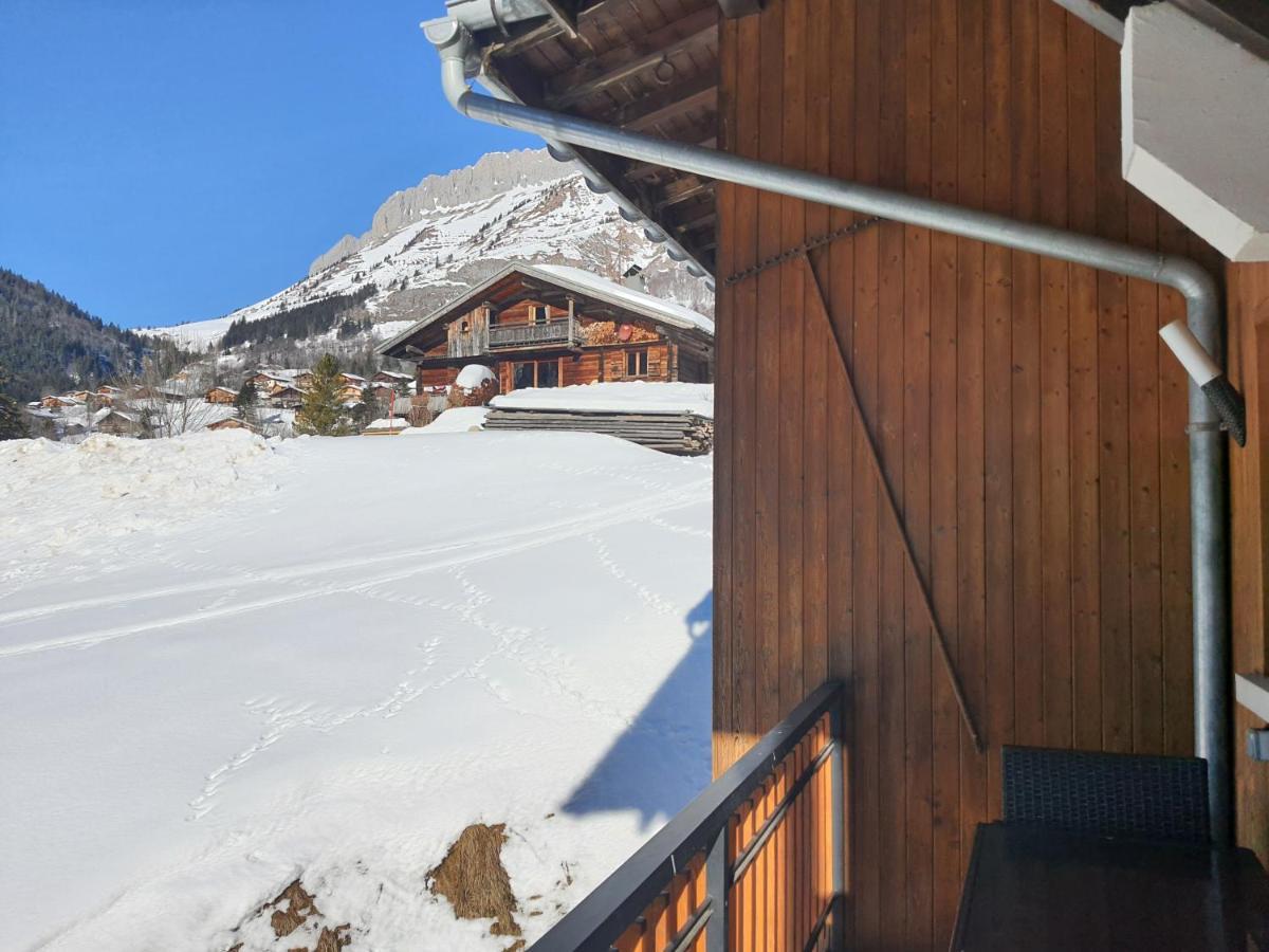 Ferienwohnung Le Borderan La Giettaz Exterior foto